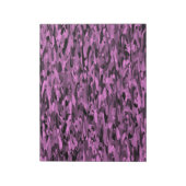 抽象芸術パターンパープルブラック ノートパッド (回転)