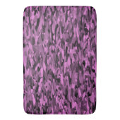 抽象芸術パターンパープルブラック バスマット (正面縦)