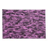 抽象芸術パターンパープルブラック 枕カバー (裏面-右)