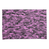 抽象芸術パターンパープルブラック 枕カバー (正面右)