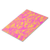 抽象芸術パターンピンクイエローオレンジ ノートパッド (アングル)