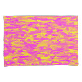 抽象芸術パターンピンクイエローオレンジ 枕カバー (正面右)