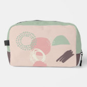 抽象芸術パターンピンク茶色（緑） ドップキット (正面)