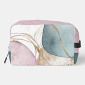 抽象芸術パターンピンク金ゴールドと緑Doppキット ドップキット (裏面)