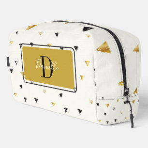 抽象芸術パターンモノグラムスクリプトモダンカスタム ドップキット