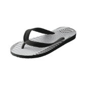 抽象芸術パターン作成3 キッズビーチサンダル (アングル)