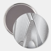 抽象芸術パターン作成3 マグネット (正面/裏面)