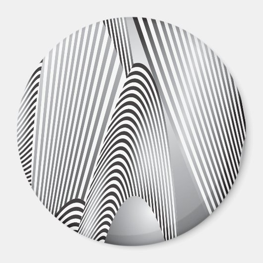 抽象芸術パターン作成3 マグネット (正面)