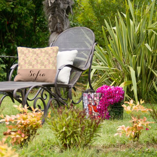 抽象芸術パターン名グレーピンクベージュ装飾用クッション クッション