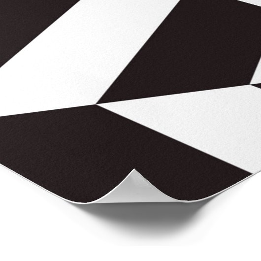 抽象芸術パターン幾何六角シームレスpat ポスター (角)