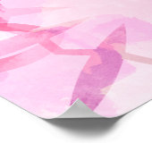 抽象芸術パターン民族デザイン。水色バックグロ ポスター (角)