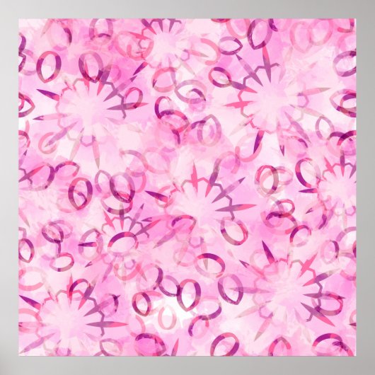 抽象芸術パターン民族デザイン。水色バックグロ ポスター (正面)