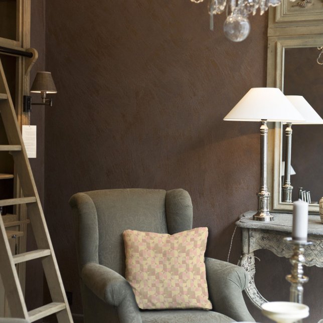 抽象芸術パターン灰色ピンクベージュ装飾用クッション アウトドアクッション (クリエイターアップロード済み)