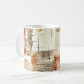 抽象芸術パターン秋の美学 コーヒーマグカップ (正面左)