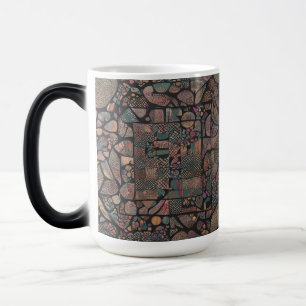 抽象芸術パターン芸術的シルエット – 15oz モーフィングマグカップ