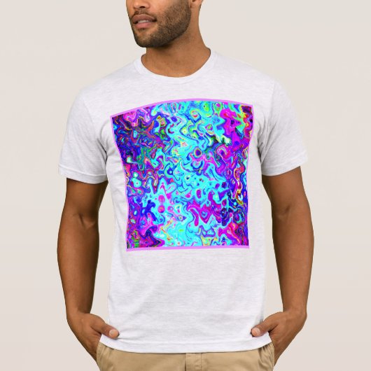 抽象芸術パターン表現鮮やかデザイン Tシャツ (正面)