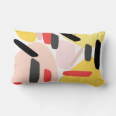 抽象芸術パターン装飾用クッション ランバークッション (裏面)