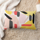 抽象芸術パターン装飾用クッション ランバークッション (ブランケット)