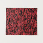 抽象芸術パターン赤黒 タペストリー (正面(横))