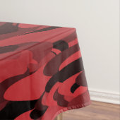 抽象芸術パターン赤黒 テーブルクロス (インサイチュ)