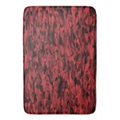 抽象芸術パターン赤黒 バスマット (正面縦)