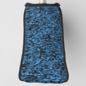 抽象芸術パターン青（黒） ゴルフヘッドカバー (回転90)