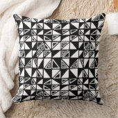 抽象芸術パターン051115 – 黒 クッション (ブランケット)