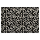 抽象芸術パターン051115 – 黒 ファブリック (ファットクウォーター)