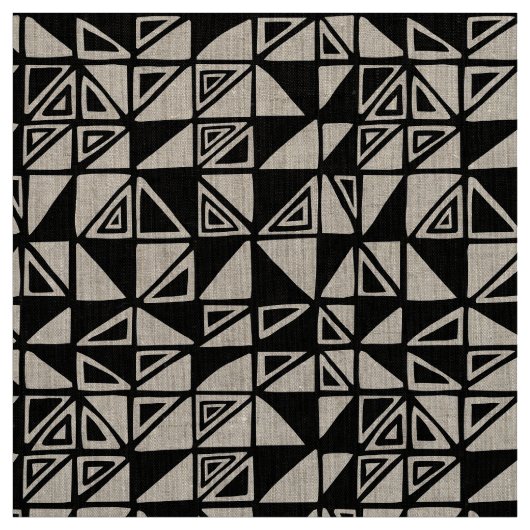 抽象芸術パターン051115 – 黒 ファブリック (見本)