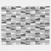 抽象芸術パターン070721 – グレーの階調 フリースブランケット (正面(横))