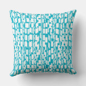 抽象芸術パターン090615 – 水色ブルーの白 クッション (裏面)