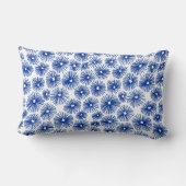 抽象芸術パターン101115 – ネイビーブルー ランバークッション (裏面)