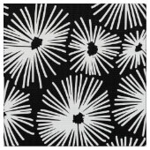 抽象芸術パターン101115 – 黒の上に白 ファブリック (クローズアップ)