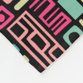 抽象芸術パターン110122 – 色01 フリースブランケット (角)