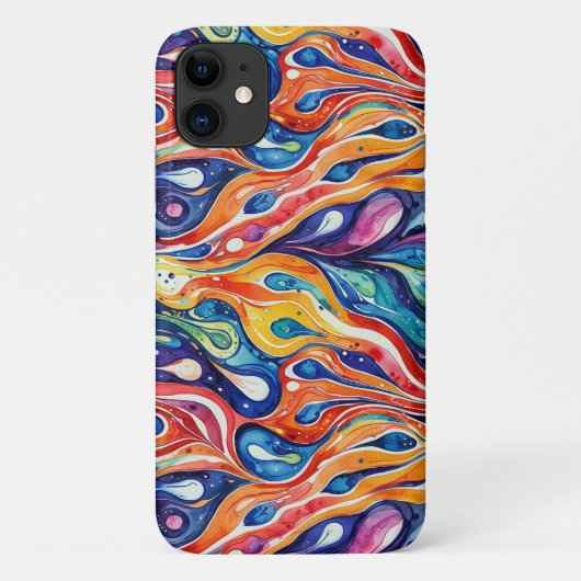 抽象芸術パターン1196 with fluid art - Iphone Case Case-Mate iPhoneケース (裏面)
