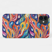 抽象芸術パターン1196 with fluid art - Iphone Case Case-Mate iPhoneケース (裏面(横))