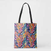 抽象芸術パターン1196 with fluid art - Tote Bag トートバッグ (正面)
