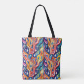 抽象芸術パターン1196 with fluid art - Tote Bag トートバッグ (裏面)