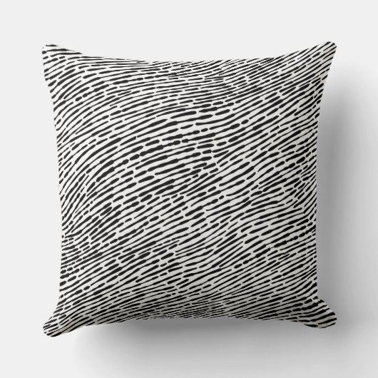 抽象芸術パターン140523 – 白黒 クッション (裏面)