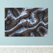 抽象芸術パターン1 キャンバスプリント (インサイチュ (ウッドフロア))