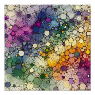 抽象芸術パターン1 - AI – アートワーク ポスター