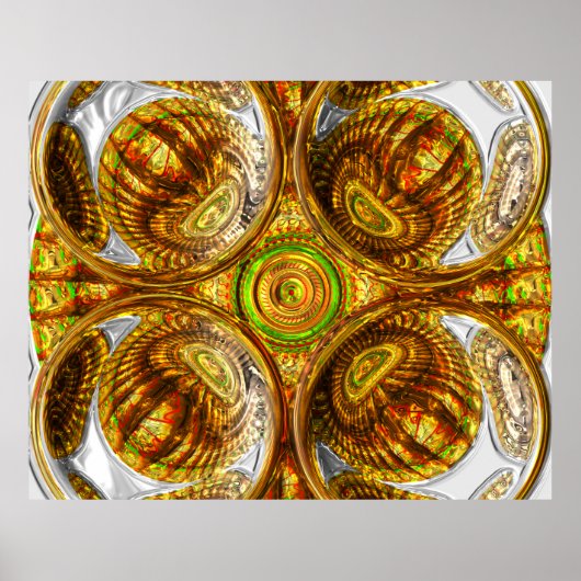 抽象芸術パターン2ポスター ポスター (正面)