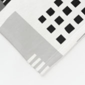 抽象芸術パターン280817 – グレーのシェード フリースブランケット (角)