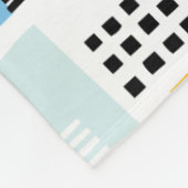 抽象芸術パターン280817 – 色01 フリースブランケット (角)