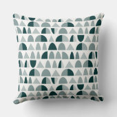 抽象芸術パターン290721 – モノクログリーン クッション (裏面)