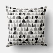 抽象芸術パターン290721 – モノクロ クッション (裏面)