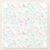 抽象芸術パターン3 ガラスコースター (裏面)