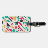 抽象芸術パターン3 ラゲッジタグ (正面横)