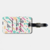 抽象芸術パターン3 ラゲッジタグ (裏面横)
