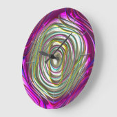 抽象芸術パターン53A-Bオプションウォールクロック ラージ壁時計 (傾斜)